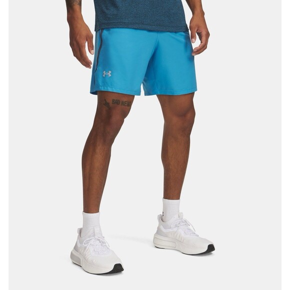 NWT Under Armour Men's 2-in-1 7" Althetic Training Blue Shorts- Size Medium - Picture 1 of 13
